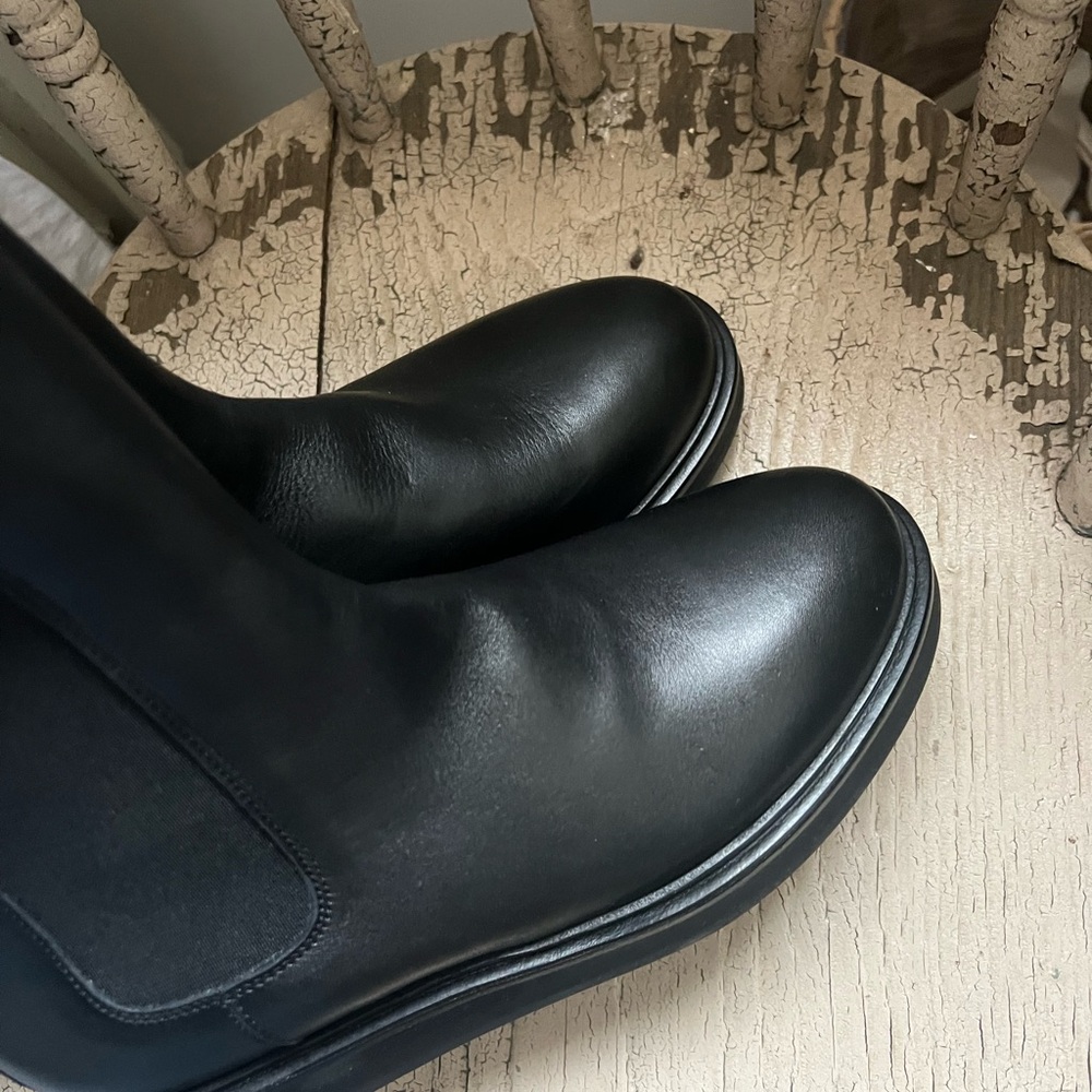 Legres black leather high Chelsea boot - Picture 5 of 13